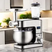 Кухонний комбайн з тістомісом 4500Вт Top Kitchen універсальний кухонний комбайн  3в1