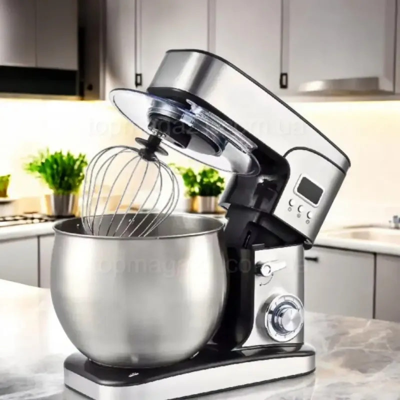 Кухонний комбайн з тістомісом 4500Вт Top Kitchen універсальний кухонний комбайн  3в1