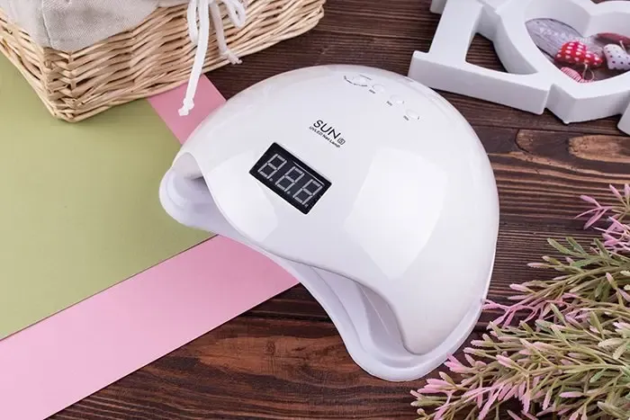 Світлодіодна лампа для манікюру SUN 5 48W з дисплеєм та сенсором, UV лампа