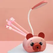 Лампа настільна на гнучкій ніжці з органайзером для ручок та підставкою телефону Quite Light Deer з точилкою олівців, живлення від USB