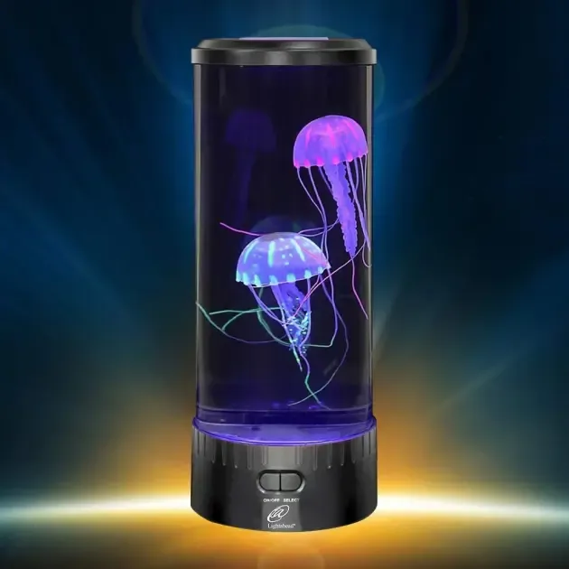Лампа - нічник зі світлодіодними медузами ZmX LED Jellyfish Mood Lamp Приліжковий світлодіодний настільний