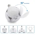 Лампочка люстра світлодіодна розкладна Football UFO Lamp E27 LED лампа для дому на 40 Вт живлення 220В Біла