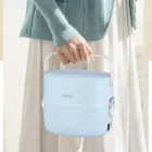 Ланч-бокс з підігрівом об'ємом 1 л на два контейнери з кришками LY-800