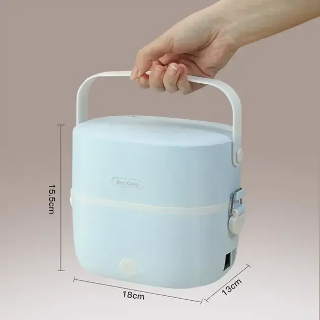 Ланч-бокс з підігрівом об'ємом 1 л на два контейнери з кришками LY-800