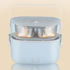 Ланч-бокс з підігрівом об'ємом 1 л на два контейнери з кришками LY-800