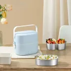 Ланч-бокс з підігрівом об'ємом 1 л на два контейнери з кришками LY-800