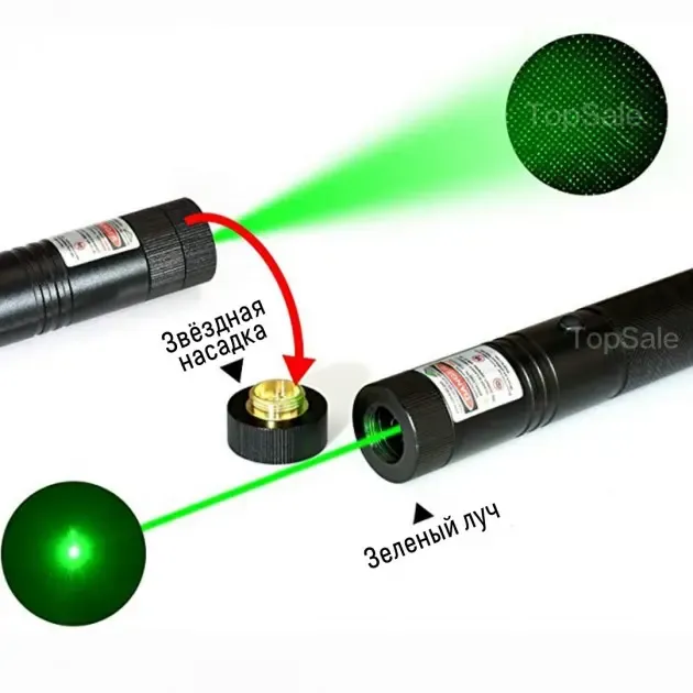 Лазерна вказівка високої потужності Laser 303 Зелена Green