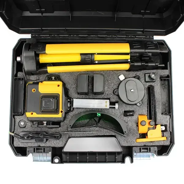 Лазерний рівень, акумуляторний лазерний нівелір (3d, 12 променів)