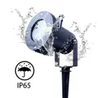 Лазерний проектор-освітлення STAR SHOWER RG12 з пультом, вуличний проектор з металевим корпусом