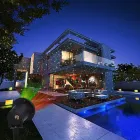 Лазерний проектор-освітлення STAR SHOWER RG12 з пультом, вуличний проектор з металевим корпусом