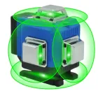 Лазерний 4D 16-лінійний зелений нівелір 24V 5Ah, самовирівнюється рівень для вимірювання перетину 16 променів на 360 в кейсі