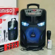 Легка та функціональна колонка-валіза Kimiso QS-5805 з мікрофоном (USB/BT/FM)