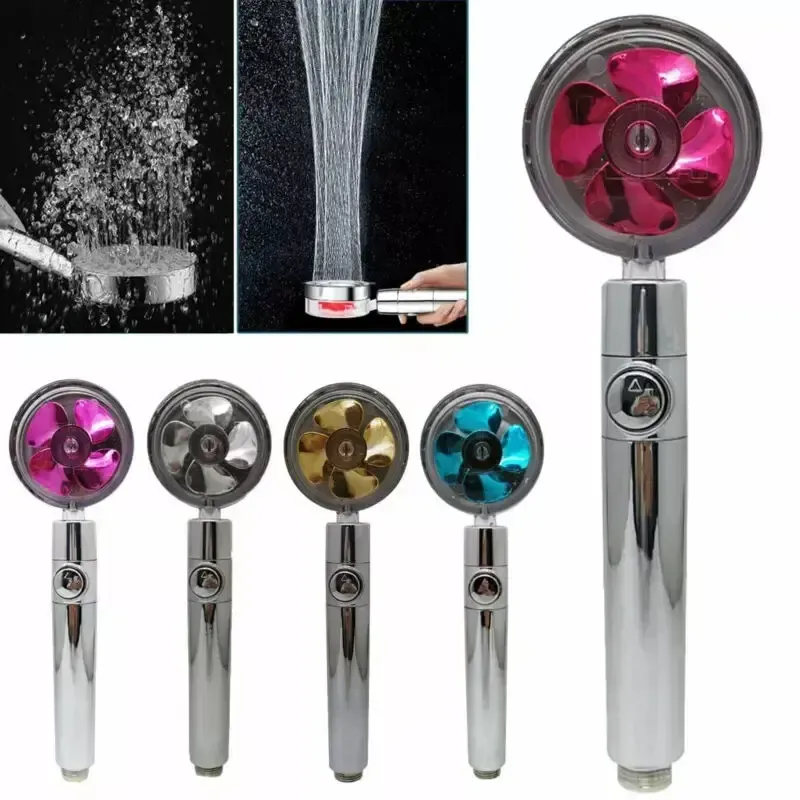 Лейка-насадка для душа з вентилятором (360 градусів, спіральний малюнок води)