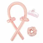 Стрічка для завивки волосся з гумками та шпилькою, шовкові бігуді для холодного укладання волосся та створення локонів