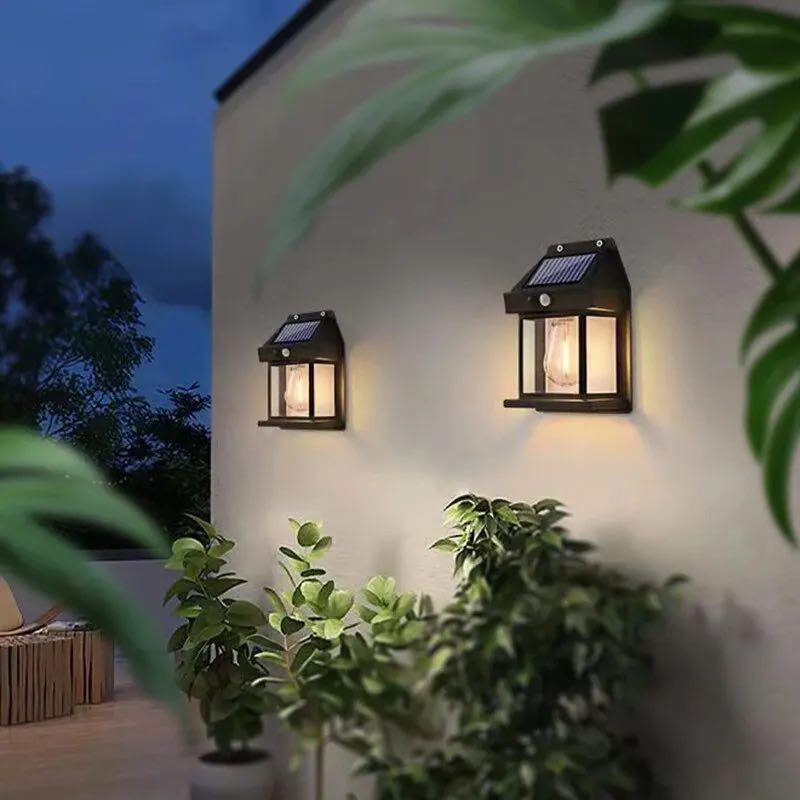 Вуличний ліхтар на сонячній батареї з датчиком руху Solar Wall Lamp COBA CL-118