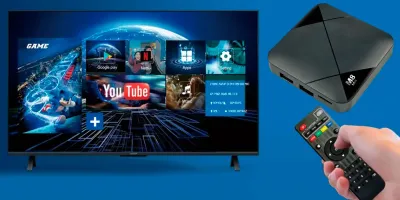 Ігрова ТВ-приставка M8 mini 4K на Android TV із вбудованим емулятором ретро-ігор та джойстиками