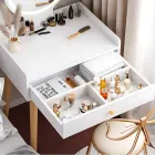 Макіяжний стіл з шухлядою для косметики, туалетний столик з дзеркалом 3008