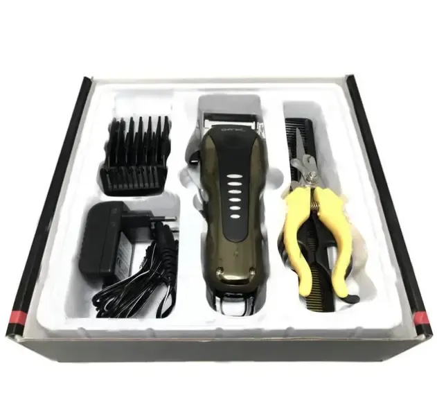 Машинка для стрижки тварин + триммер Gemei GM 6063, пилка для кігтів