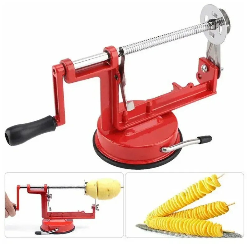 Машинка для різання картоплі спіраллю SPIRAL POTATO SLICER апарат для нарізування картоплі для чіпсів