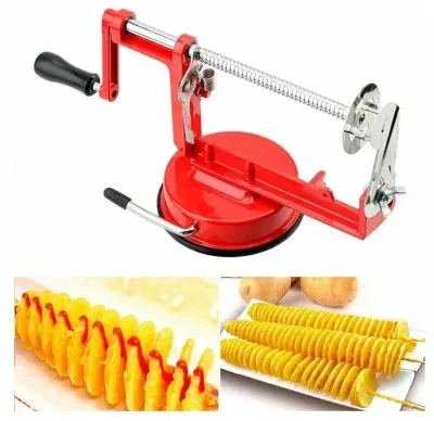 Машинка для різання картоплі спіраллю SPIRAL POTATO SLICER апарат для нарізування картоплі для чіпсів