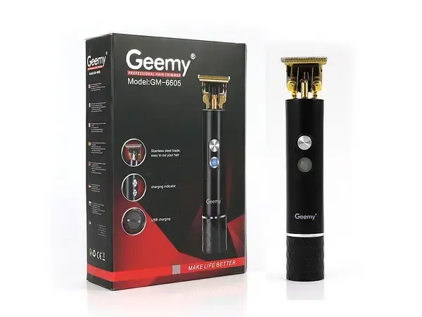 Машинка для стрижки волосся триммер Geemy Gm 6605
