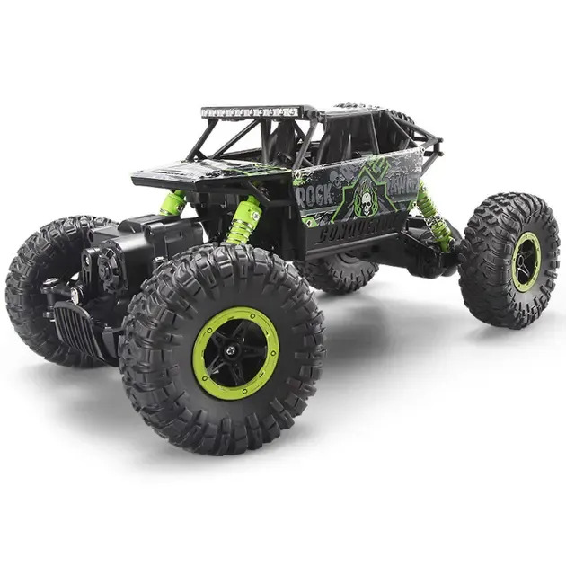 Машинка на радіокеруванні джип-всюдихід Climbing на амортизаторах повнопривідна з протекторами та великими гумовими колесами 2.4 GHz