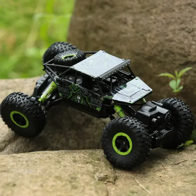 Машинка на радіокеруванні джип-всюдихід Climbing на амортизаторах повнопривідна з протекторами та великими гумовими колесами 2.4 GHz