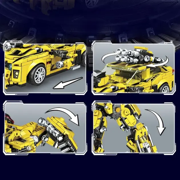 Машинка Робот-Конструктор Трансформер 2 в 1 Бамблбі
