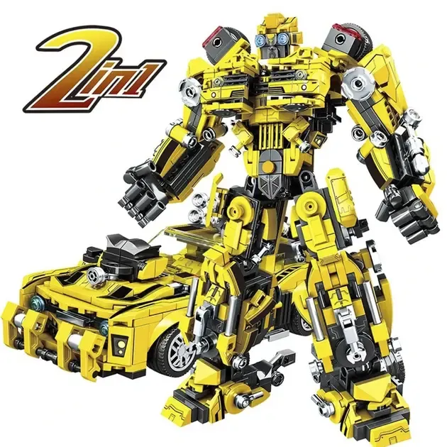 Машинка Робот-Конструктор Трансформер 2 в 1 Бамблбі