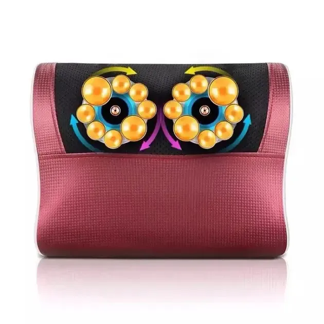 Масажна подушка для спини та шиї з функцією підігріву та 3 режимами масажу FG 214