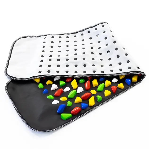 Масажний ортопедичний килимок доріжка для ніг дітей з камінням 120см OSPORT