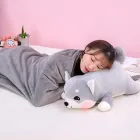 М'яка іграшка з пледом 1?1,5 м, подушка 50 см Дитяча іграшка-плед 3в1