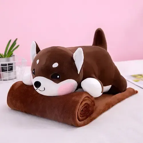 М'яка іграшка з пледом 1?1,5 м, подушка 50 см Дитяча іграшка-плед 3в1