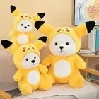 М'який плюшевий ведмедик в костюмі, Іграшка-Антистрес синій стич 40см