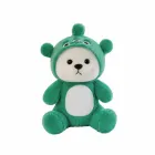 М'який плюшевий ведмедик в костюмі, Іграшка-Антистрес синій стич 40см