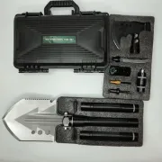 Багатофункціональна лопата для виживання на кейсі лопата, сокира, ніж похідний, розпалювання