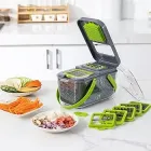Багатофункціональна овочерізка 22 в 1 із друшляком, кошиком і контейнером, швидкісним подрібнювачем для їжі