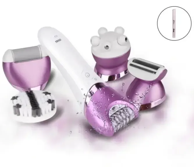 Багатофункціональний електричний епілятор DSP 70019 6в1 тримач пилка масажер очищувач