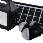 Багатофункціональний LED ліхтар Cclamp GD-101 із сонячною панеллю, 3 лампочки, повербанк