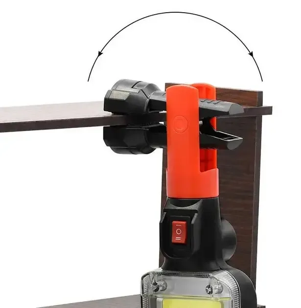 Потужний ліхтар акумуляторний ZJ-8859 Pro COB 20Ват з магнітом та гачком для підвішування