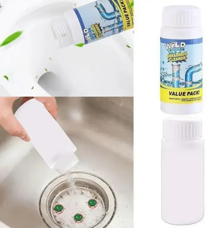 Потужний очисник для миття та зливу WILD Tornado Sink & Drain Cleaner