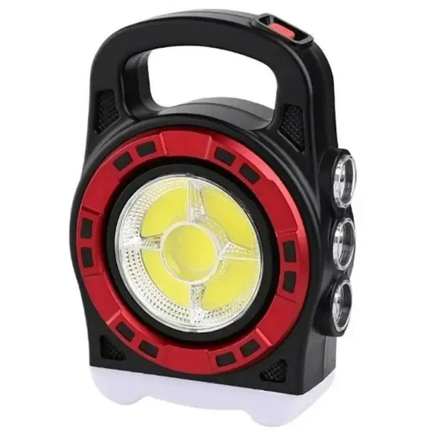 Мультифункціональний кемпінговий ліхтар Hurry-bolt HB-6678C 20W із сонячною панеллю та фукцією павербанку