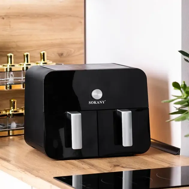 Мультипіч SOKANY SK-10008 на 10 л Аерофритниця з таймером та терморегулятором, Аерогриль