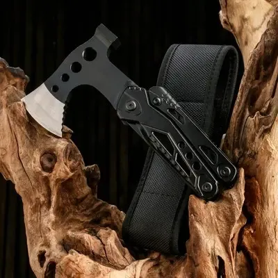 Мультитул мультиинструмент походный Kni-fe Ax-e Ham-me Camping 15 в 1 Нож Топор