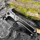 Мультитул мультиинструмент походный Kni-fe Ax-e Ham-me Camping 15 в 1 Нож Топор