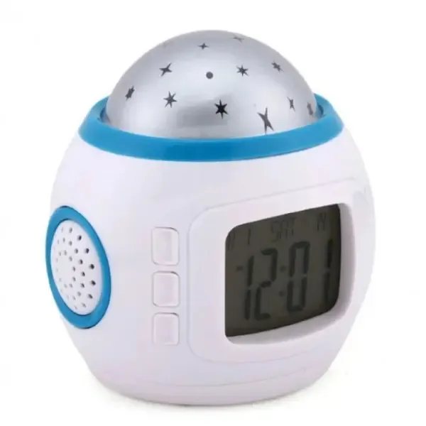 Нічник-проектор зоряного неба з годинником 1038