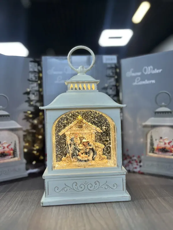 Новорічний музичний ліхтар нічник з підсвічуванням Xmas 24072D