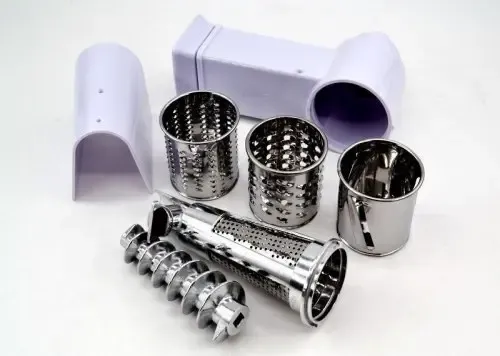 М'ясорубка DOMOTEC MS 2020 + соковитискач, Електром'ясорубка 2600W, Потужна м'ясорубка з насадками