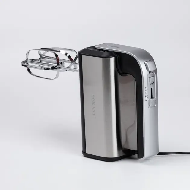 Міксер ручний SOKANY CX-6651 сталь із двома насадками 800 Вт 5 швидкостей