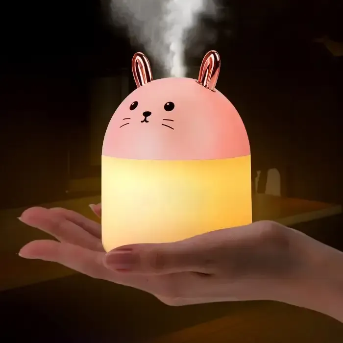 Міні-зволожувач повітря Air Purifier нічник 2 в 1 котик